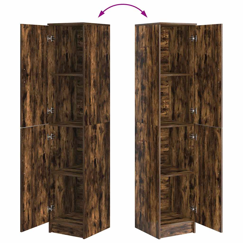 Highboard Rovere fumo 35 x 39 x 168 cm Legno multistrato