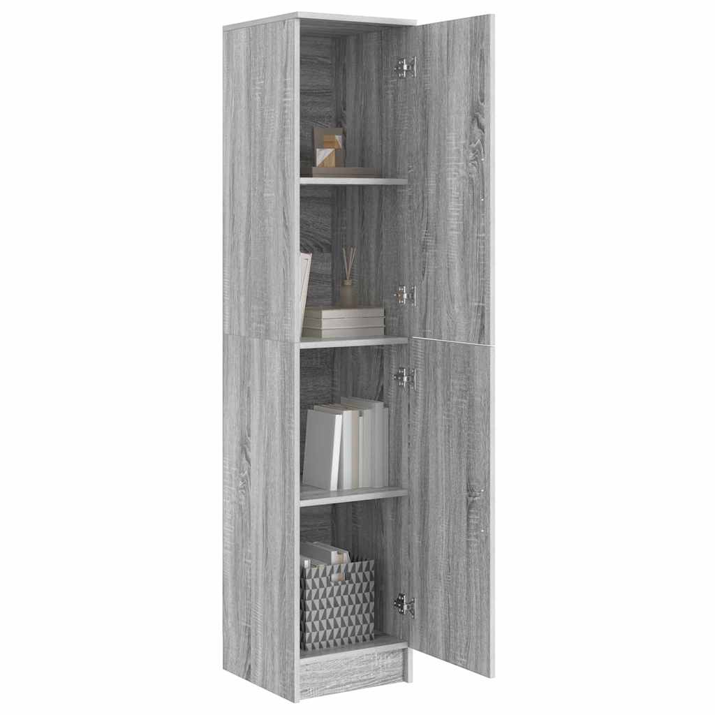 Highboard Grigio sonoma 35 x 39 x 168 cm Legno multistrato