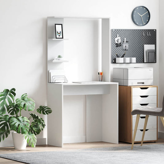 Scrivania Bianco 78,5 x 37 x 154,5 cm Legno multistrato | homemem39