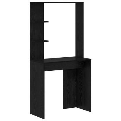 Scrivania Rovere Nero 78,5 x 37 x 154,5 cm Legno multistrato | homemem39