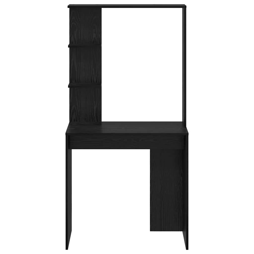 Scrivania Rovere Nero 78,5 x 37 x 154,5 cm Legno multistrato | homemem39
