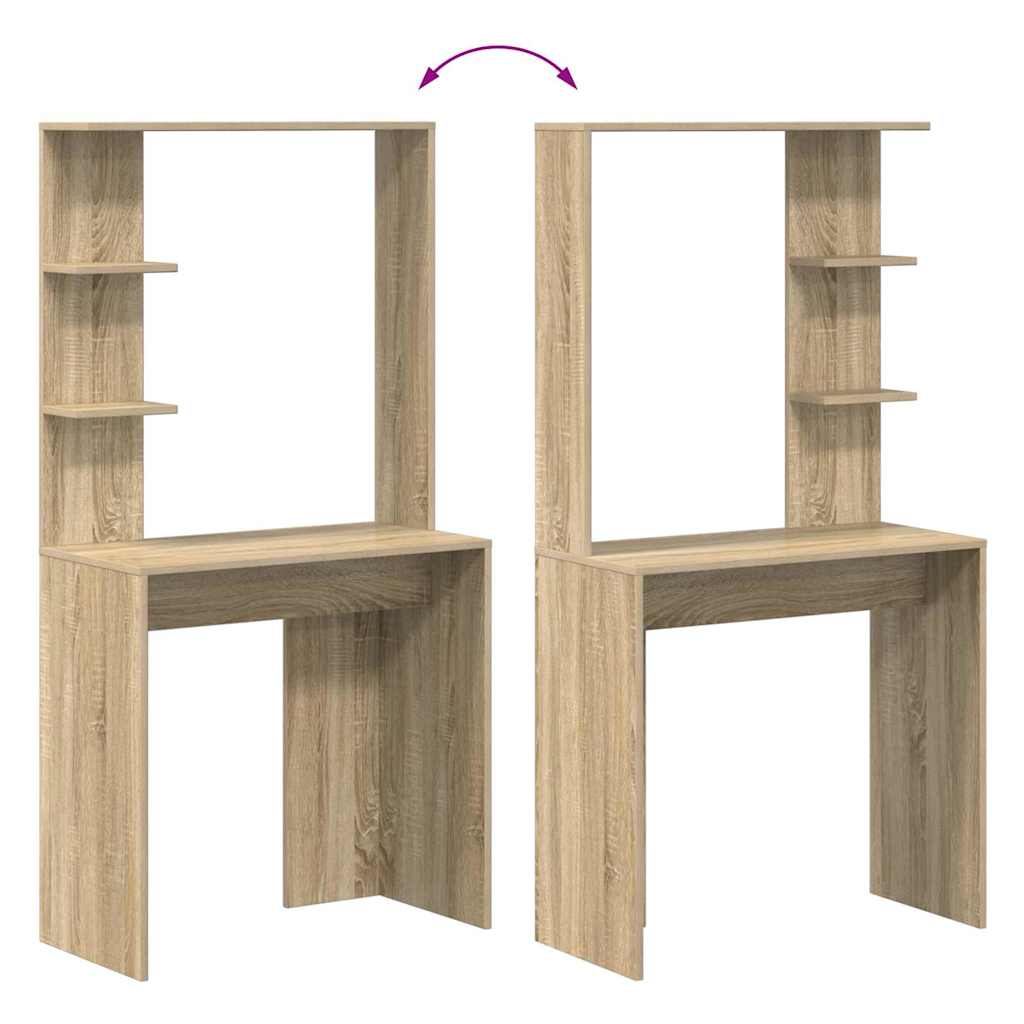 Scrivania Rovere Sonoma 78,5 x 37 x 154,5 cm Legno multistrato | homemem39