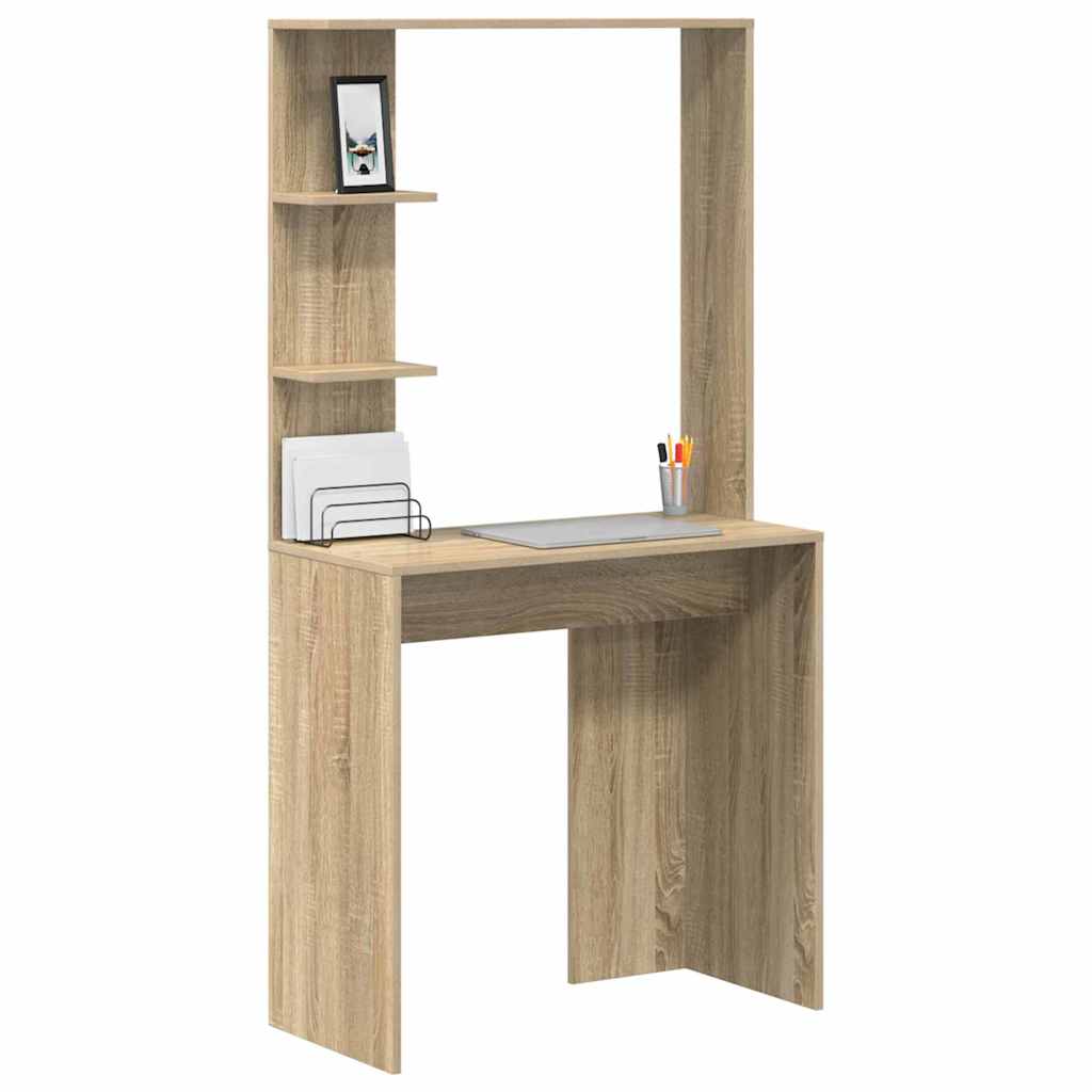 Scrivania Rovere Sonoma 78,5 x 37 x 154,5 cm Legno multistrato | homemem39