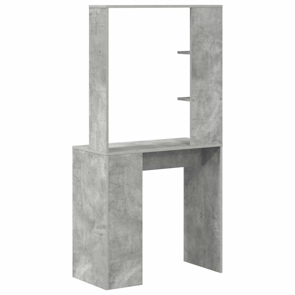 Scrivania Grigio cemento 78,5 x 37 x 154,5 cm Legno multistrato | homemem39