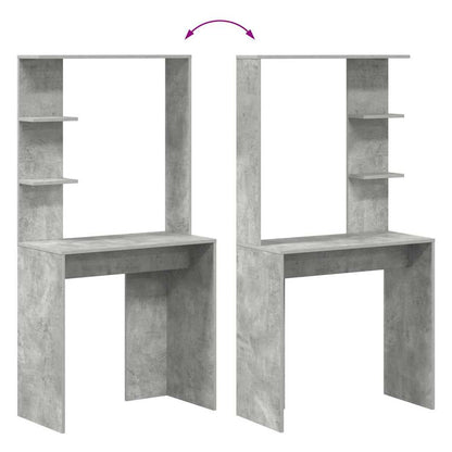 Scrivania Grigio cemento 78,5 x 37 x 154,5 cm Legno multistrato | homemem39