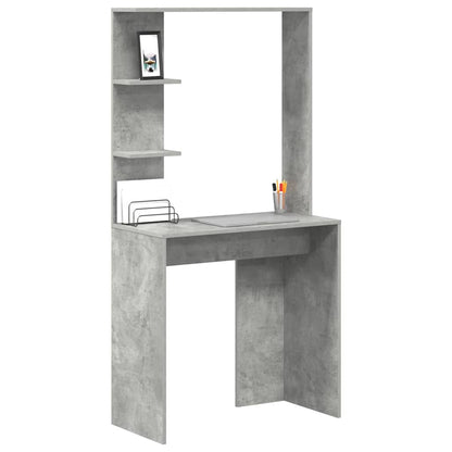 Scrivania Grigio cemento 78,5 x 37 x 154,5 cm Legno multistrato | homemem39