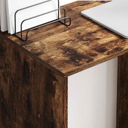 Scrivania Rovere fumé 78,5 x 37 x 154,5 cm Legno multistrato | homemem39