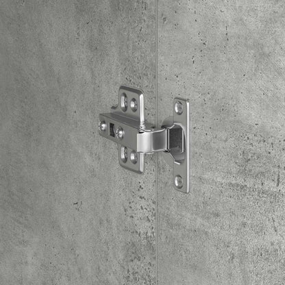 Highboard Grigio cemento 31,5 x 32 x 124 cm Legno multistrato