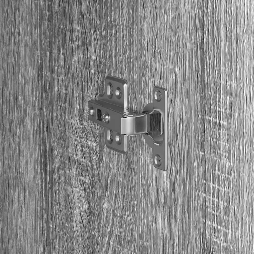 Highboard Grigio sonoma 31,5 x 32 x 124 cm Legno multistrato