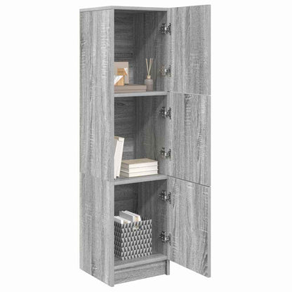 Highboard Grigio sonoma 31,5 x 32 x 124 cm Legno multistrato