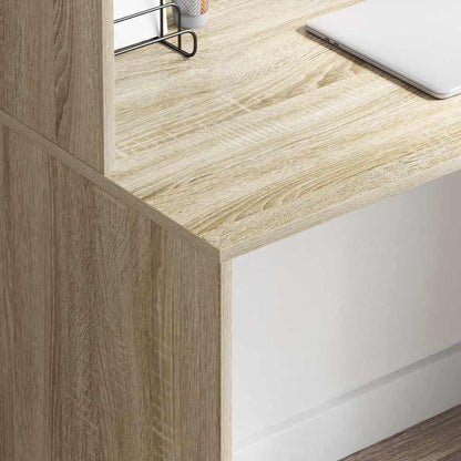Scrivania rovere sonoma 102 x 50 x 124 cm Legno multistrato | homemem39