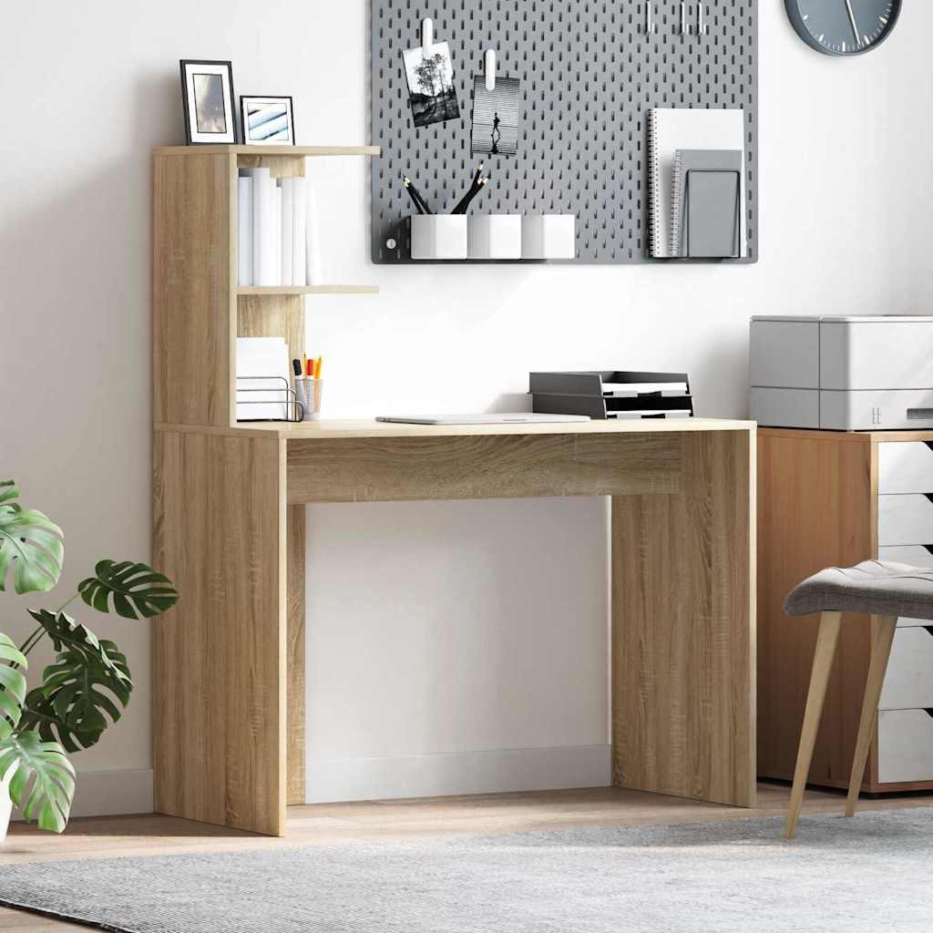 Scrivania rovere sonoma 102 x 50 x 124 cm Legno multistrato | homemem39
