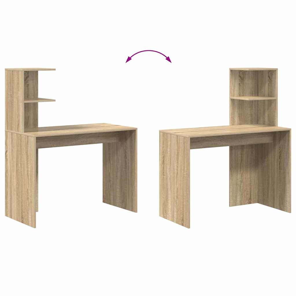 Scrivania rovere sonoma 102 x 50 x 124 cm Legno multistrato | homemem39