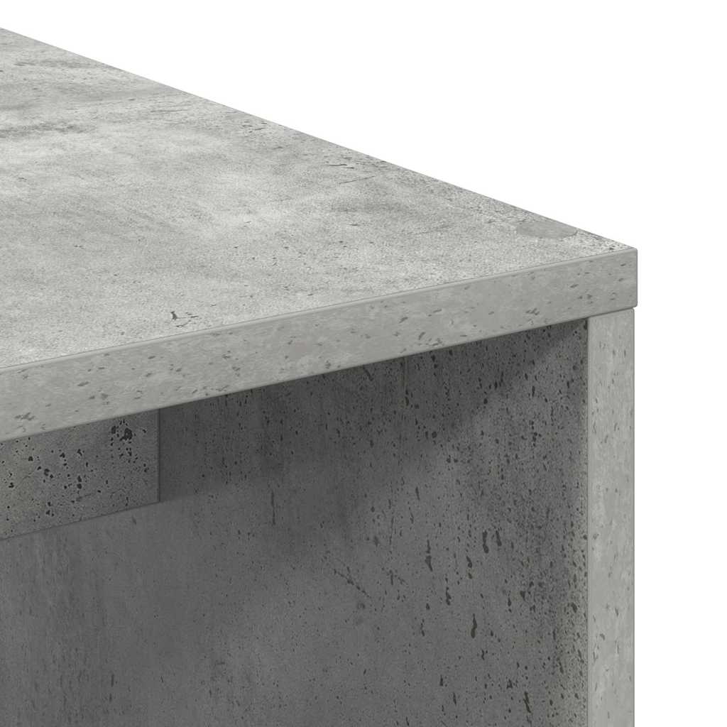 Scrivania Grigio cemento 102 x 50 x 124 cm Legno multistrato | homemem39