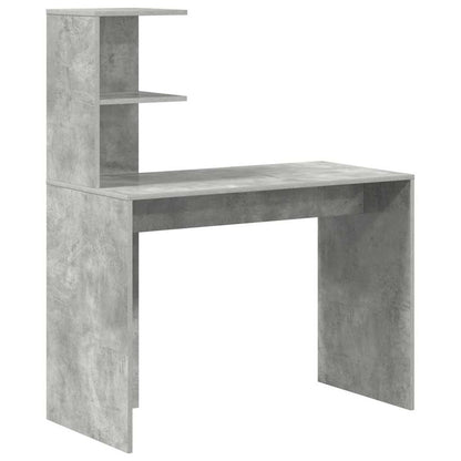 Scrivania Grigio cemento 102 x 50 x 124 cm Legno multistrato | homemem39