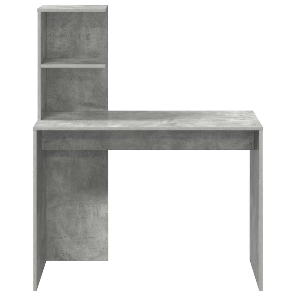 Scrivania Grigio cemento 102 x 50 x 124 cm Legno multistrato | homemem39