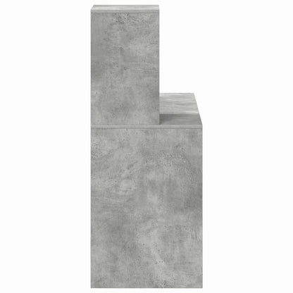 Scrivania Grigio cemento 102 x 50 x 124 cm Legno multistrato | homemem39