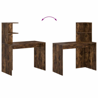 Scrivania Rovere fumé 102 x 50 x 124 cm Legno multistrato | homemem39