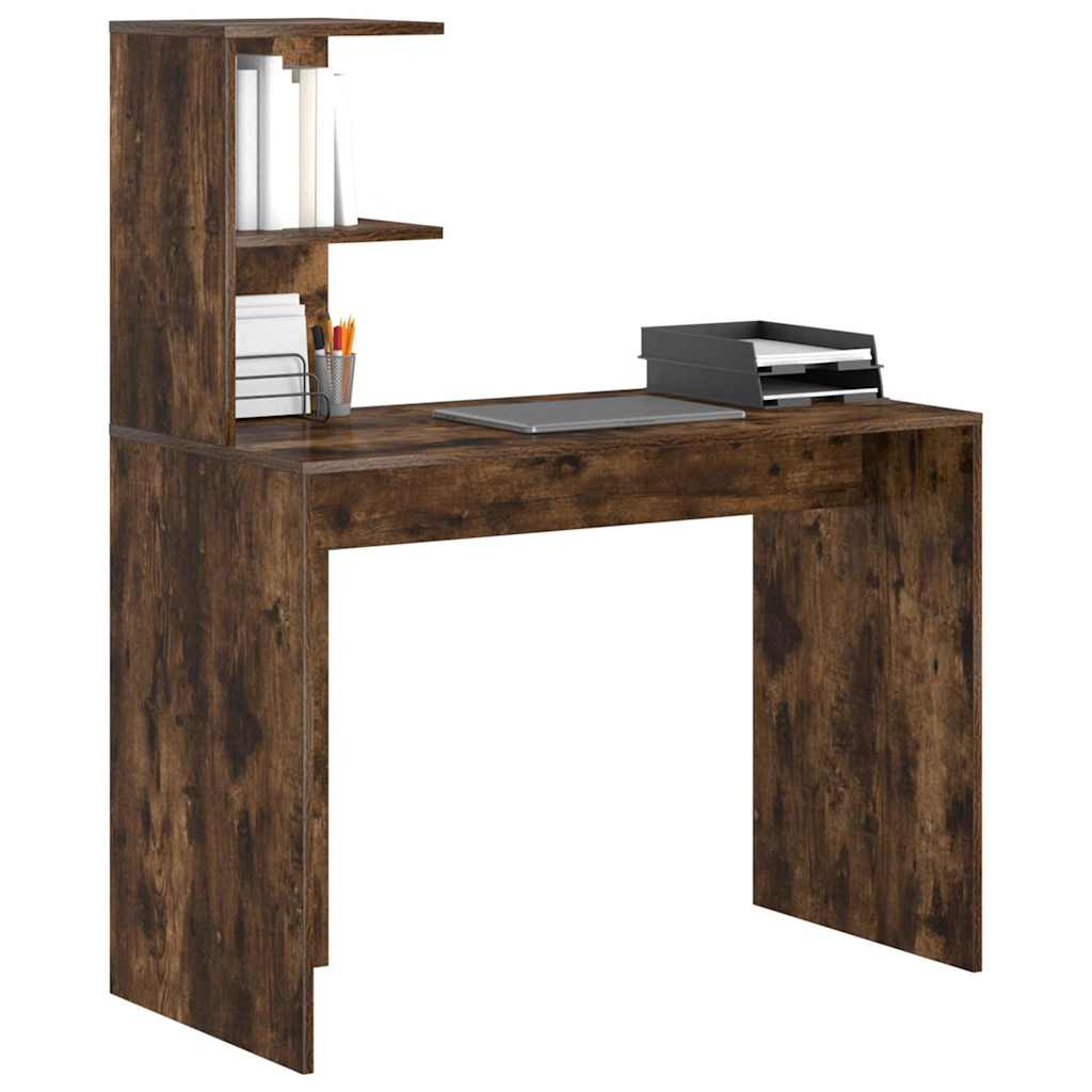 Scrivania Rovere fumé 102 x 50 x 124 cm Legno multistrato | homemem39