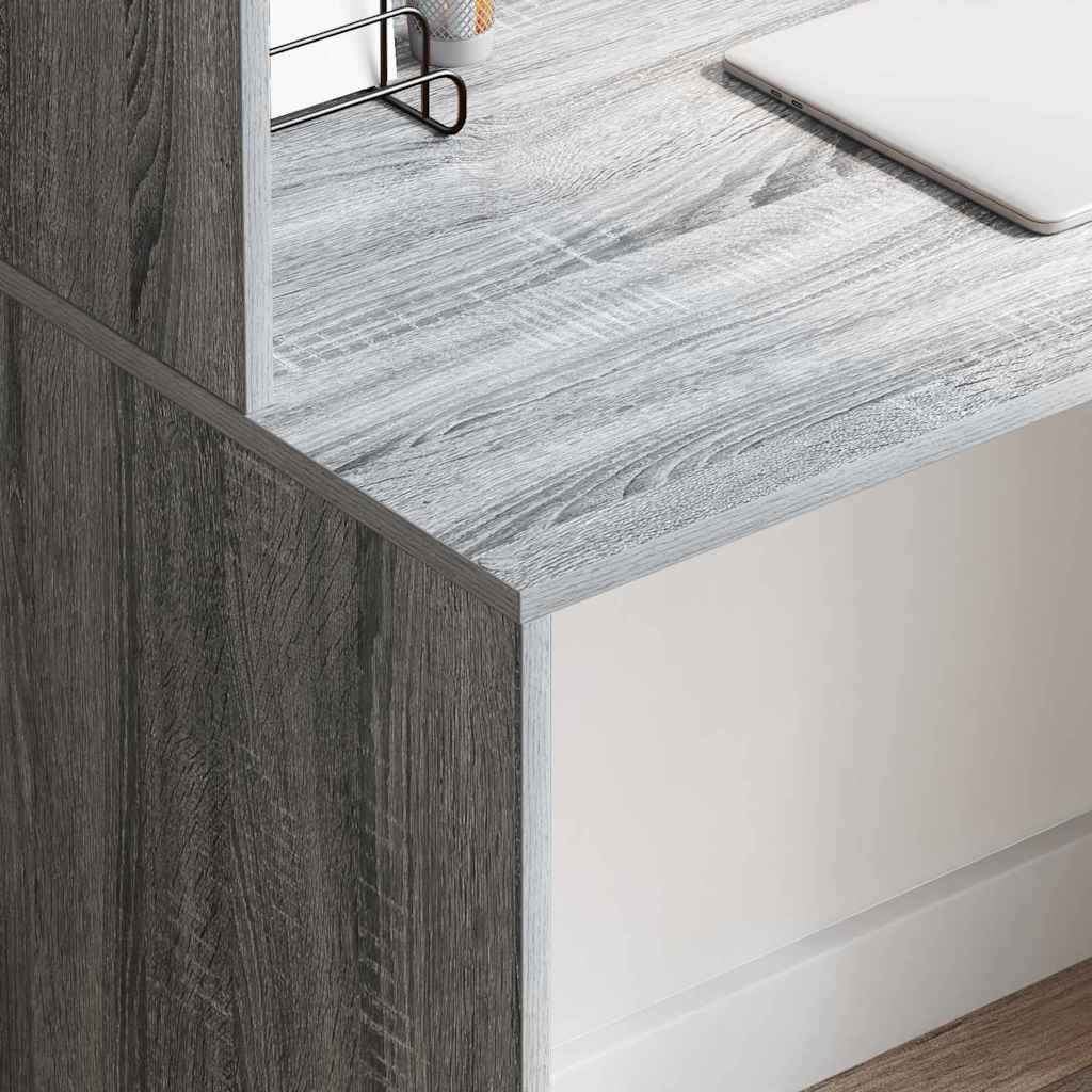 Scrivania Grigio Sonoma 102 x 50 x 124 cm Legno multistrato | homemem39