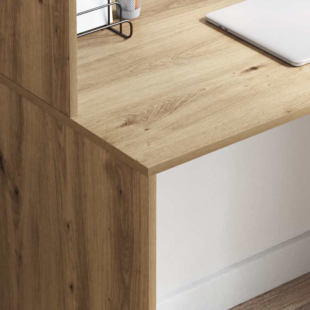 Scrivania con lo scaffale Rovere artigianale 102 x 50 x 124 cm | homemem39