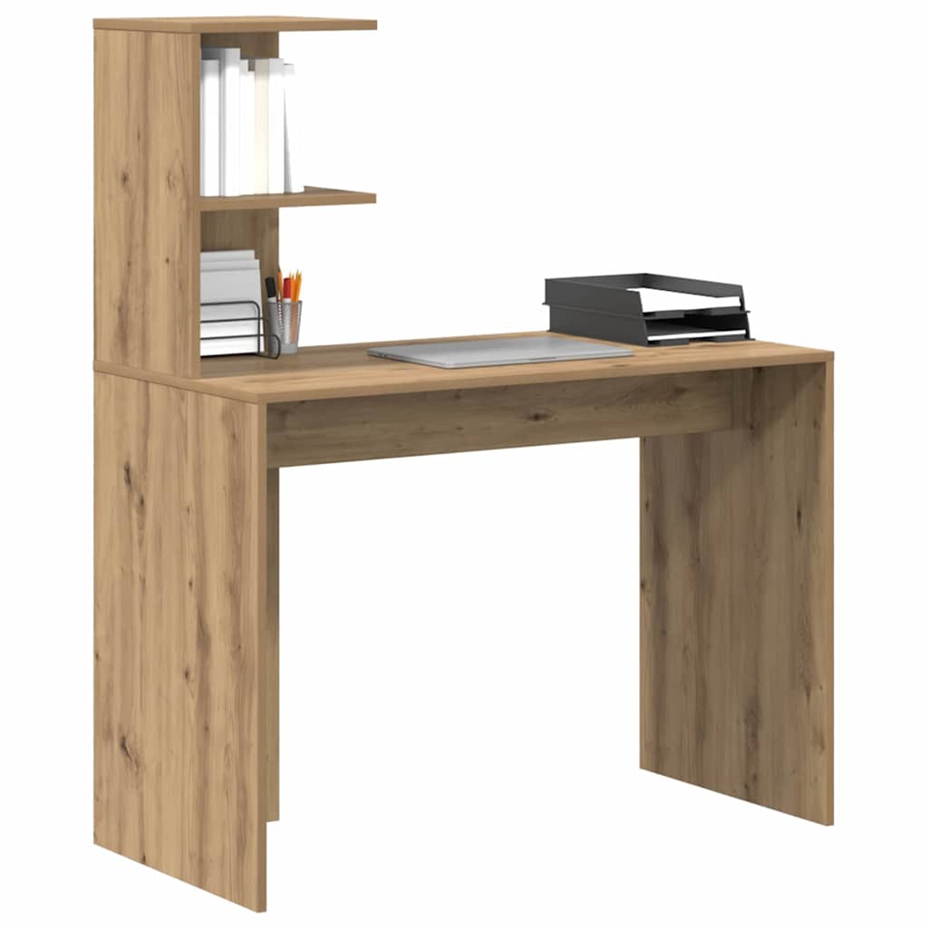 Scrivania con lo scaffale Rovere artigianale 102 x 50 x 124 cm | homemem39