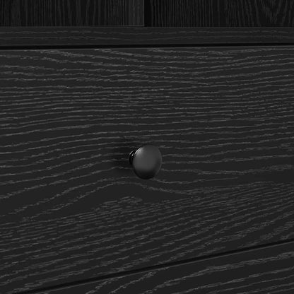 Credenza Rovere nero 45.5 x 34 x 127 cm Legno multistrato