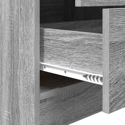 Credenza Grigio sonoma 45.5 x 34 x 127 cm Legno multistrato