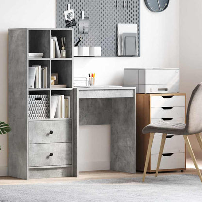 Scrivania Grigio cemento 60 x 40 x 76 cm | homemem39