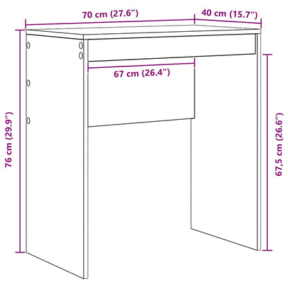 Scrivania Altro rovere sonoma 70 x 40 x 76 cm Legno multistrato - homemem39