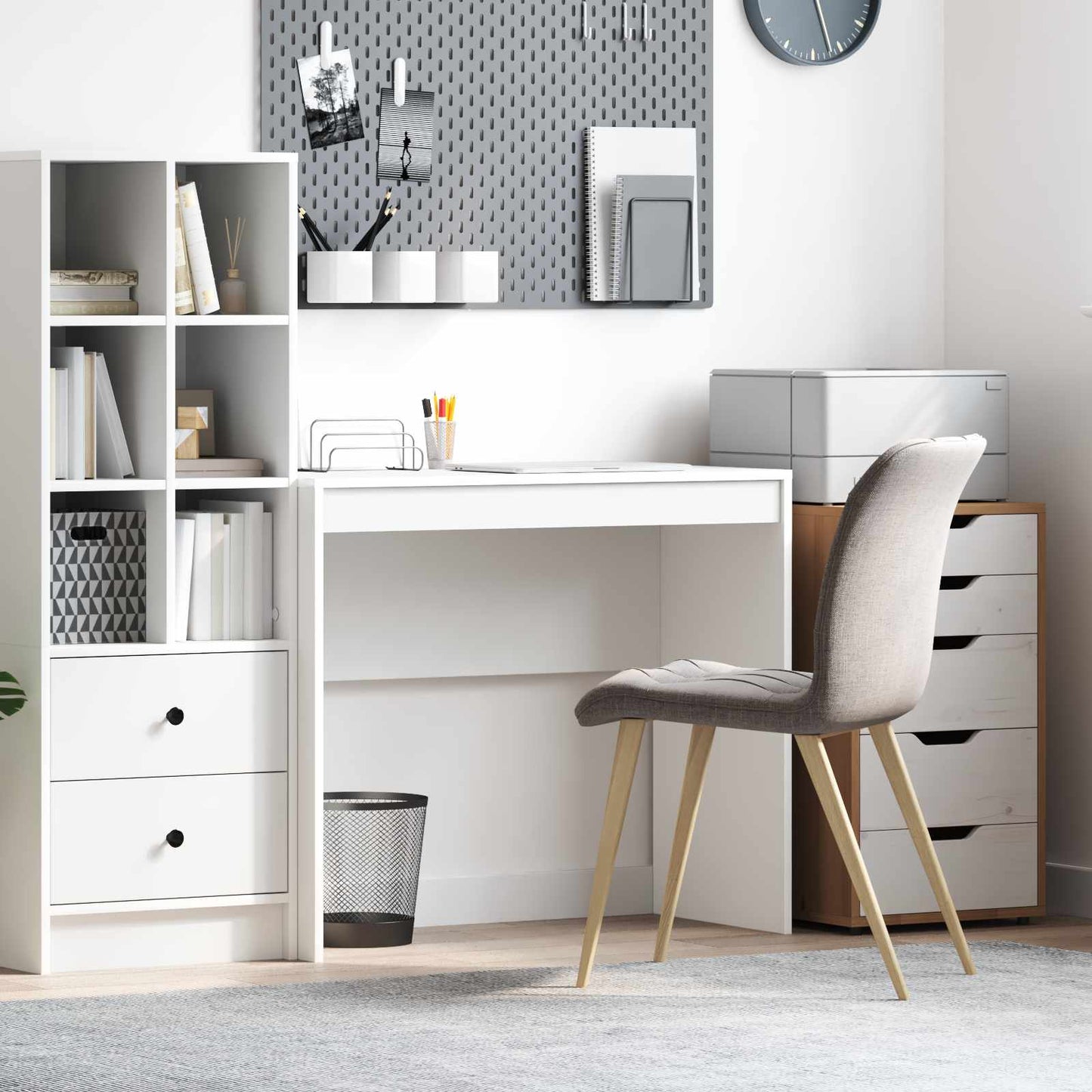 Scrivania Bianco 90 x 40 x 76 cm | homemem39
