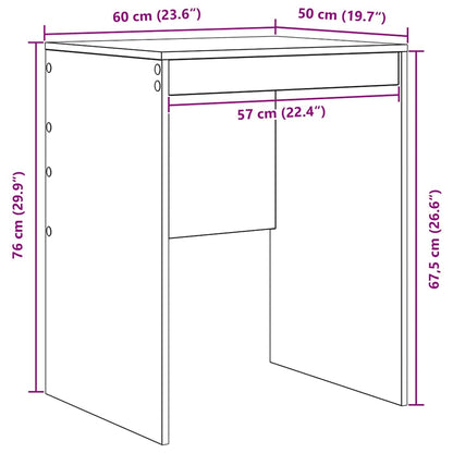 Scrivania Bianco 60 x 50 x 76 cm Legno multistrato