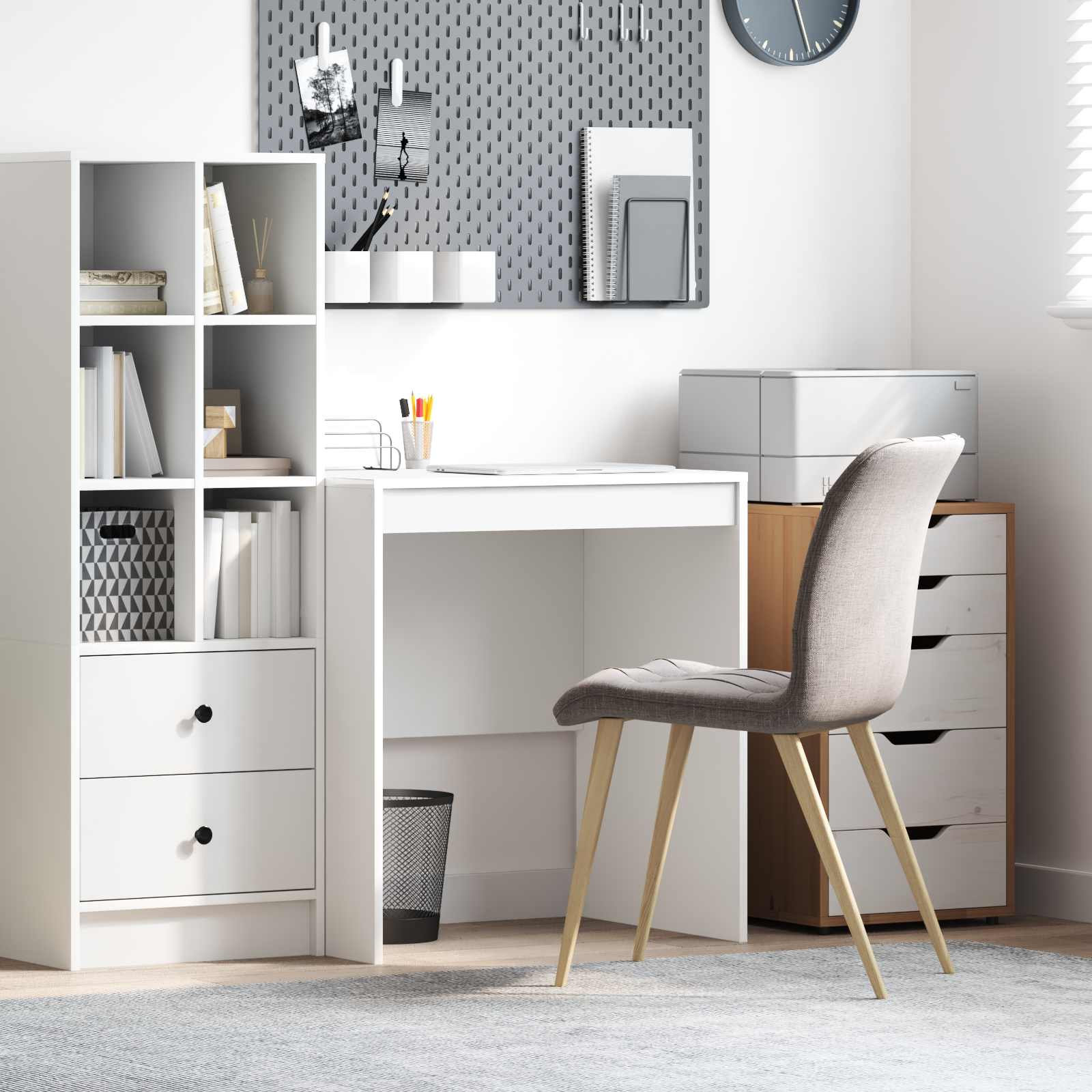 Scrivania Bianco 70 x 50 x 76 cm | homemem39