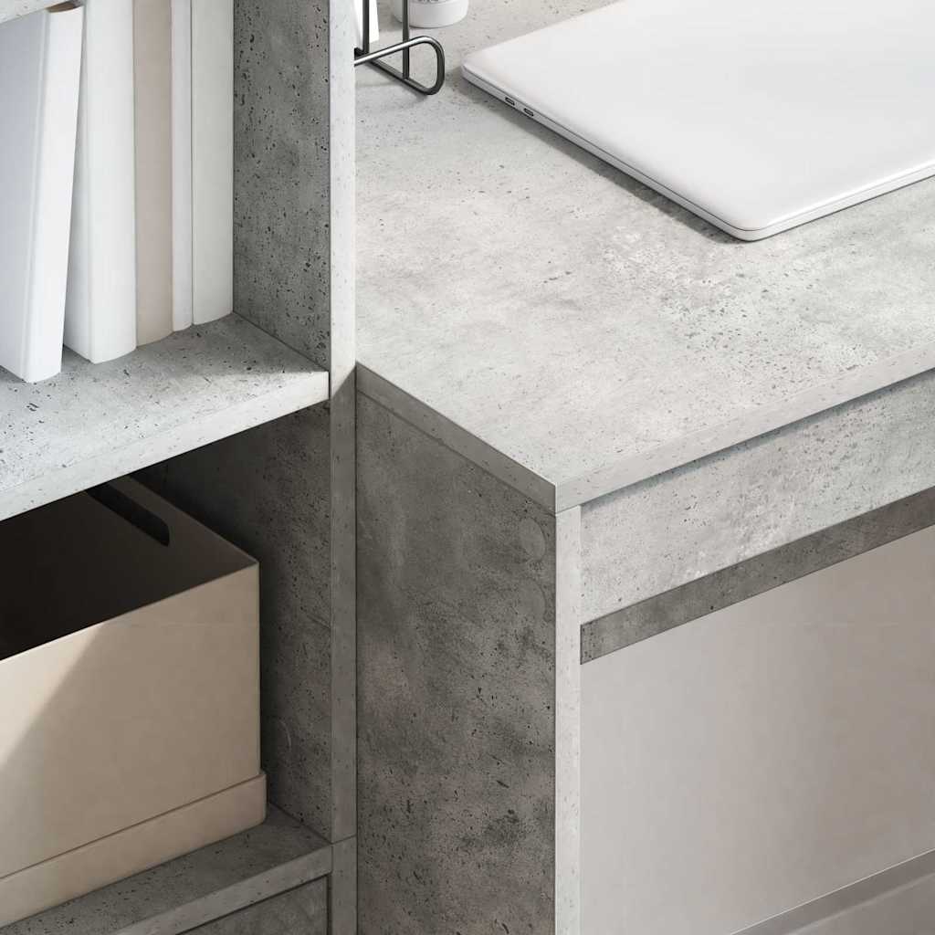 Scrivania Grigio cemento 90 x 50 x 76 cm | homemem39
