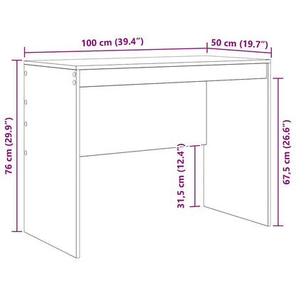 Scrivania Legno vecchio 100 x 50 x 76 cm - homemem39