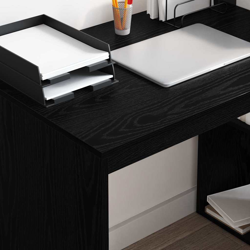 Scrivania Rovere Nero 108 x 55 x 103.5 cm Legno multistrato | homemem39