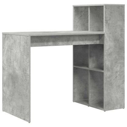 Scrivania Grigio cemento 108 x 55 x 103.5 cm Legno multistrato | homemem39