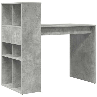 Scrivania Grigio cemento 108 x 55 x 103.5 cm Legno multistrato | homemem39