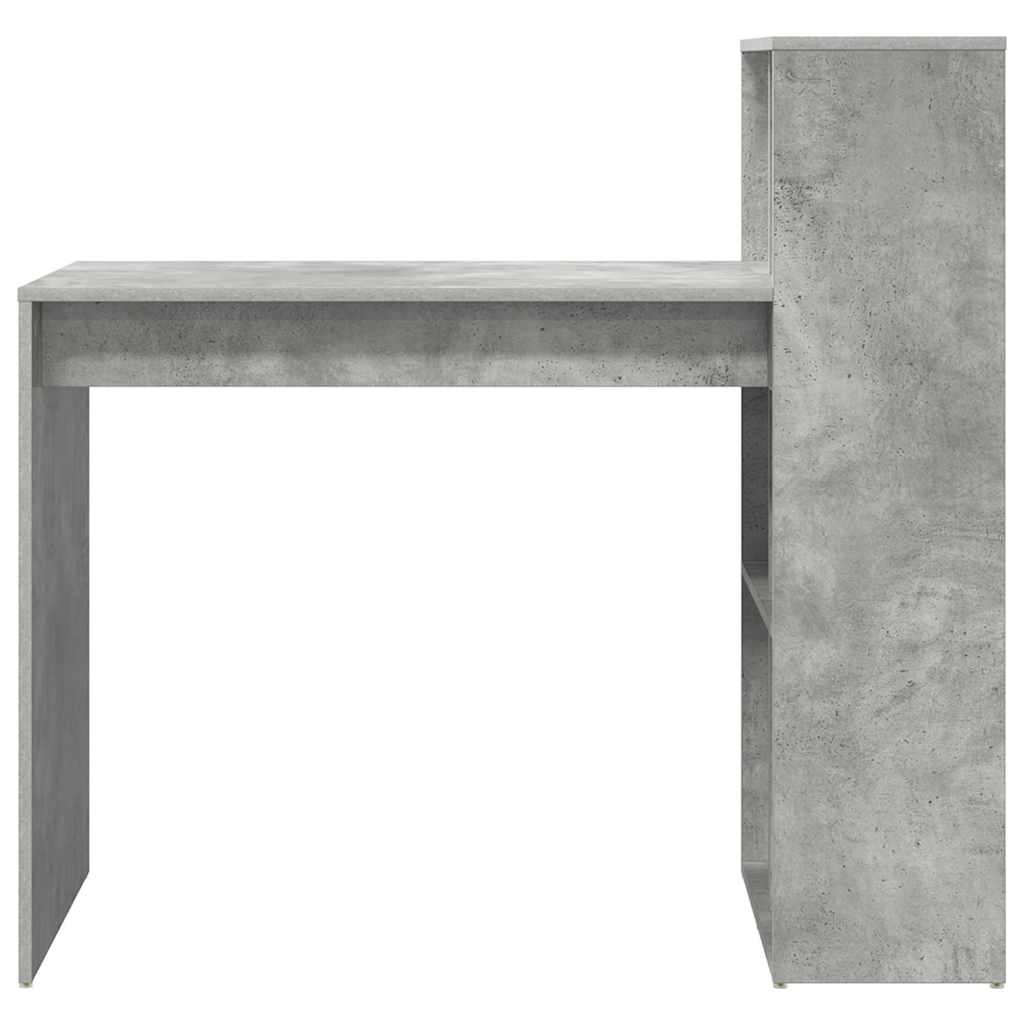 Scrivania Grigio cemento 108 x 55 x 103.5 cm Legno multistrato | homemem39