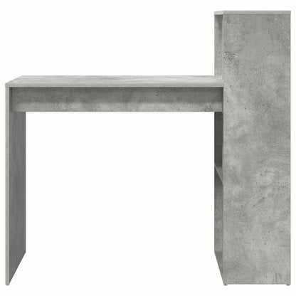 Scrivania Grigio cemento 108 x 55 x 103.5 cm Legno multistrato | homemem39