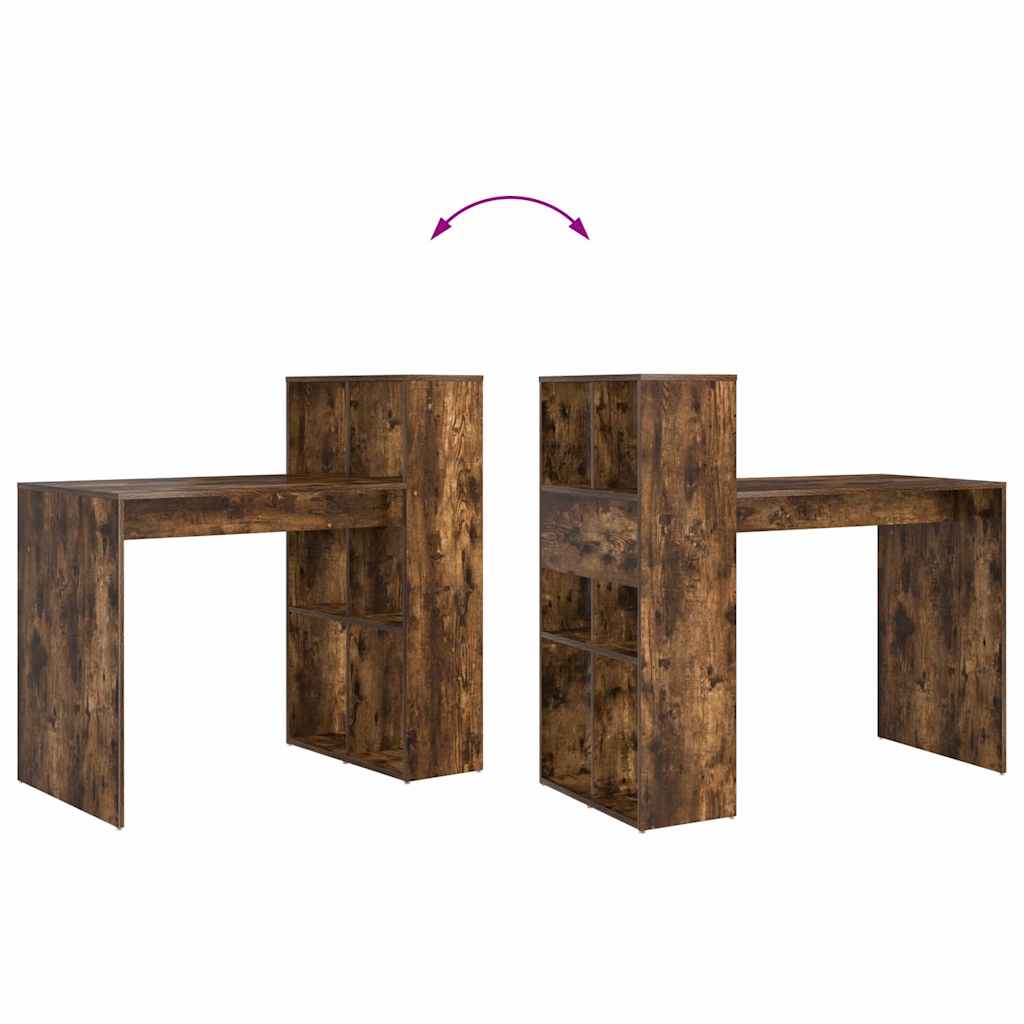 Scrivania Rovere fumé Legno ingegnerizzato 108 x 55 x 103.5 cm - homemem39