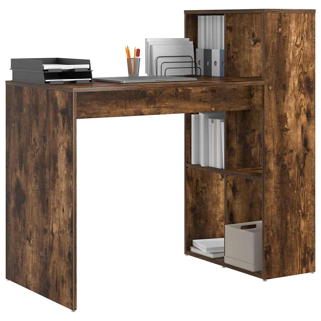 Scrivania Rovere fumé 108 x 55 x 103.5 cm Legno multistrato | homemem39