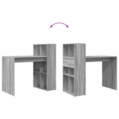 Scrivania Grigio Sonoma 108 x 55 x 103.5 cm Legno multistrato | homemem39