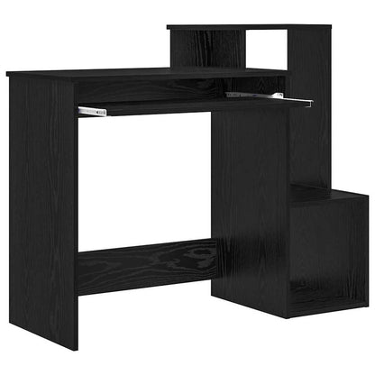 Scrivania Rovere Nero 106 x 41 x 88.5 cm Legno multistrato | homemem39