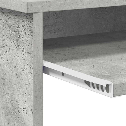 Scrivania Grigio cemento 106 x 41 x 88.5 cm Legno multistrato | homemem39