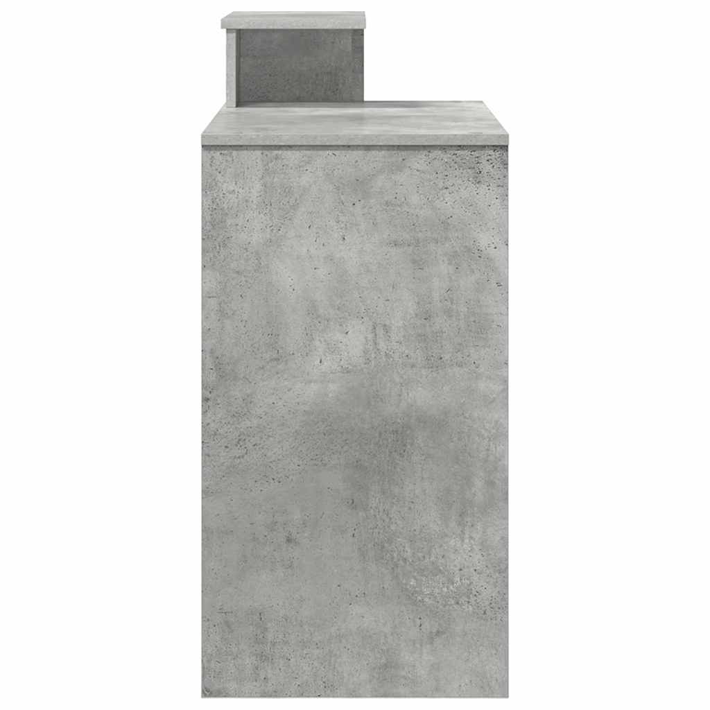 Scrivania Grigio cemento 106 x 41 x 88.5 cm Legno multistrato | homemem39