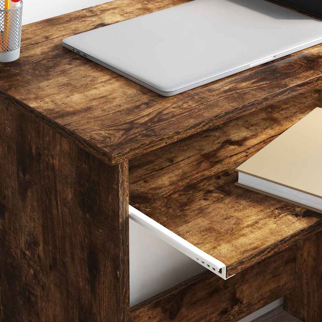 Scrivania Rovere fumé 106 x 41 x 88.5 cm Legno multistrato | homemem39