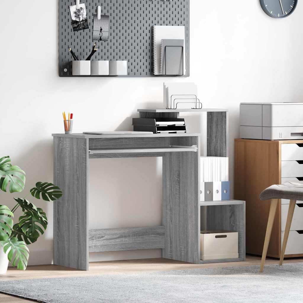 Scrivania Grigio Sonoma 106 x 41 x 88.5 cm Legno multistrato | homemem39