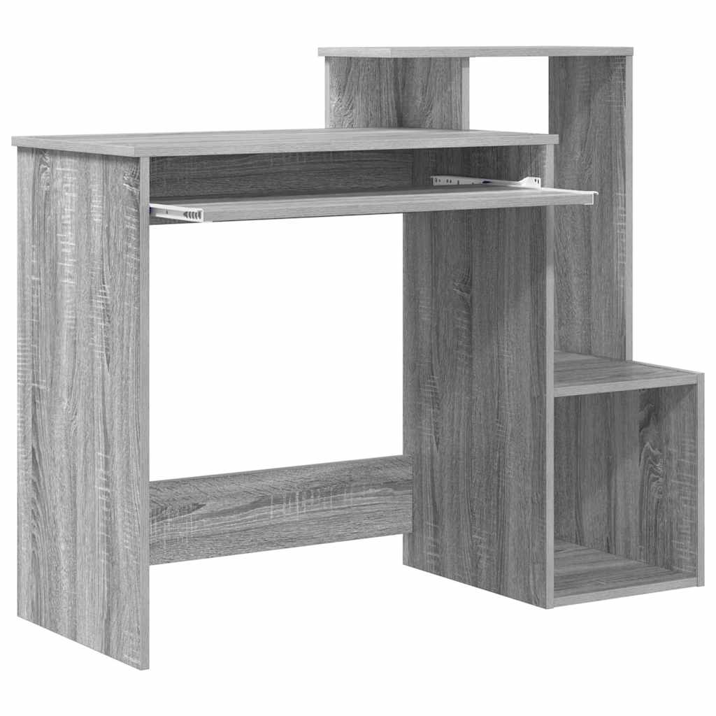 Scrivania Grigio Sonoma 106 x 41 x 88.5 cm Legno multistrato | homemem39