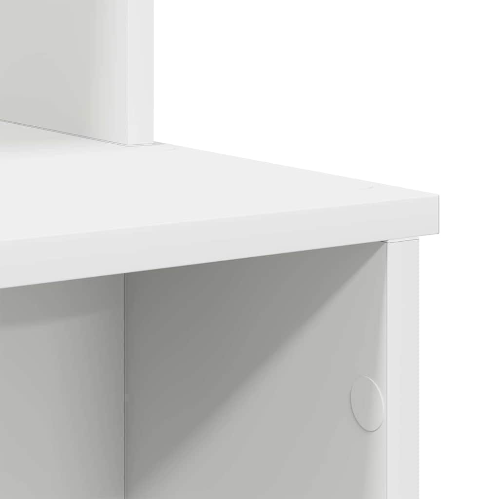 Scrivania con Storage Bianco 120.5 x 44 x 88.5 cm